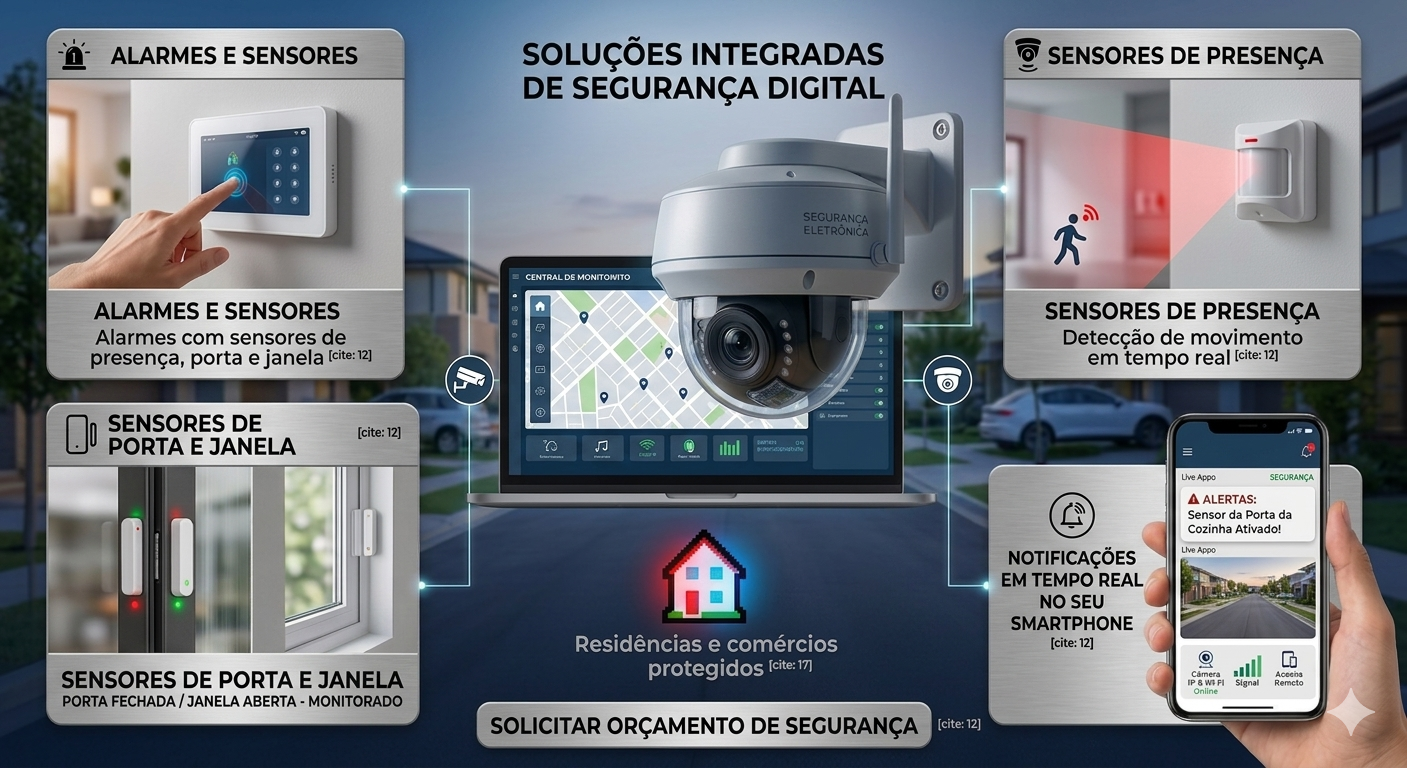 Alarmes e sensores